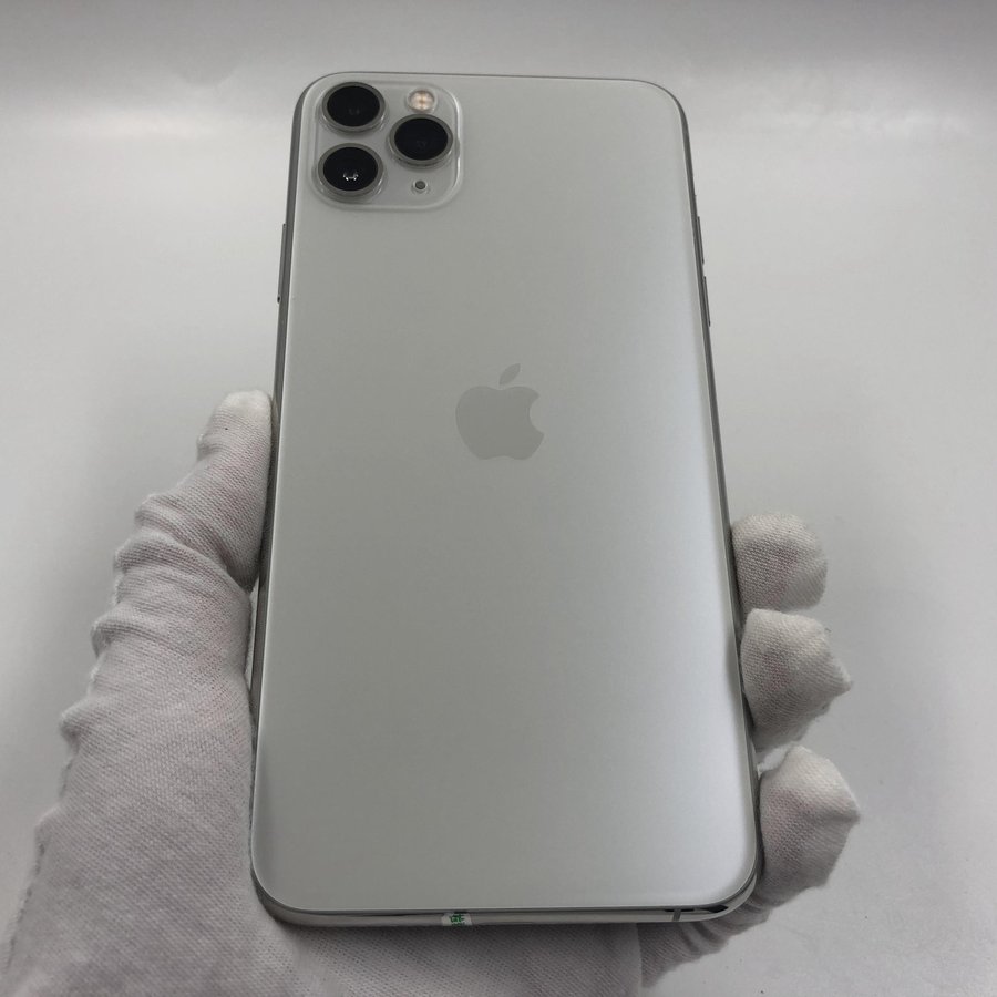 苹果iphone11promax4g全网通银色256g国行8成新真机实拍