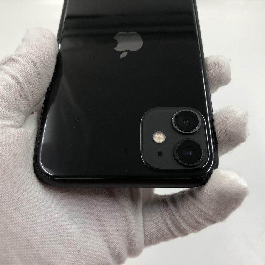iphone11黑色正面,iphone11黑色 苹果iphone114g全网通黑色128g国行95新真机实拍官保20210920