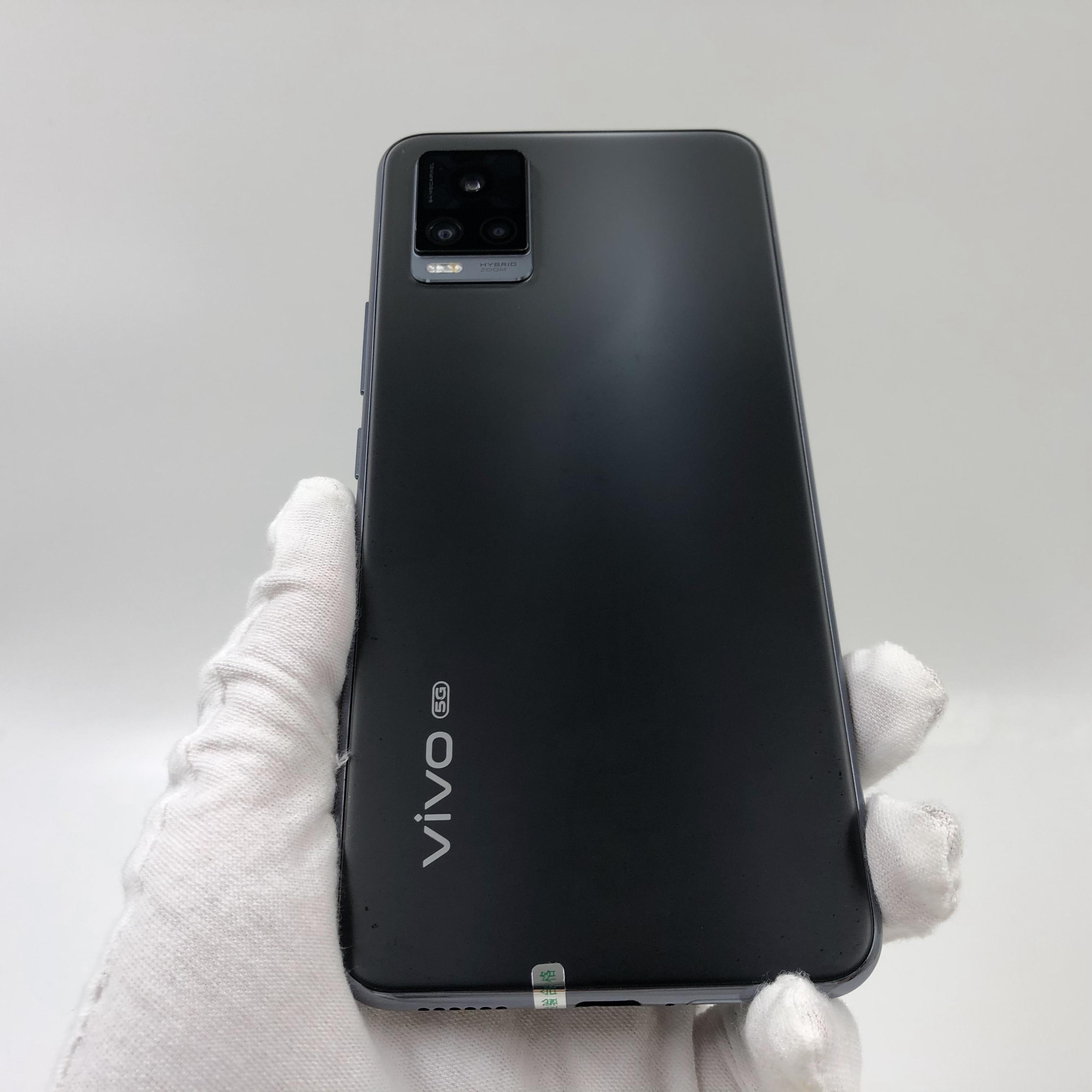 官方质检8成新及以下 5g全网通 爵士黑 8g/256g 国行 vivo s7 5g