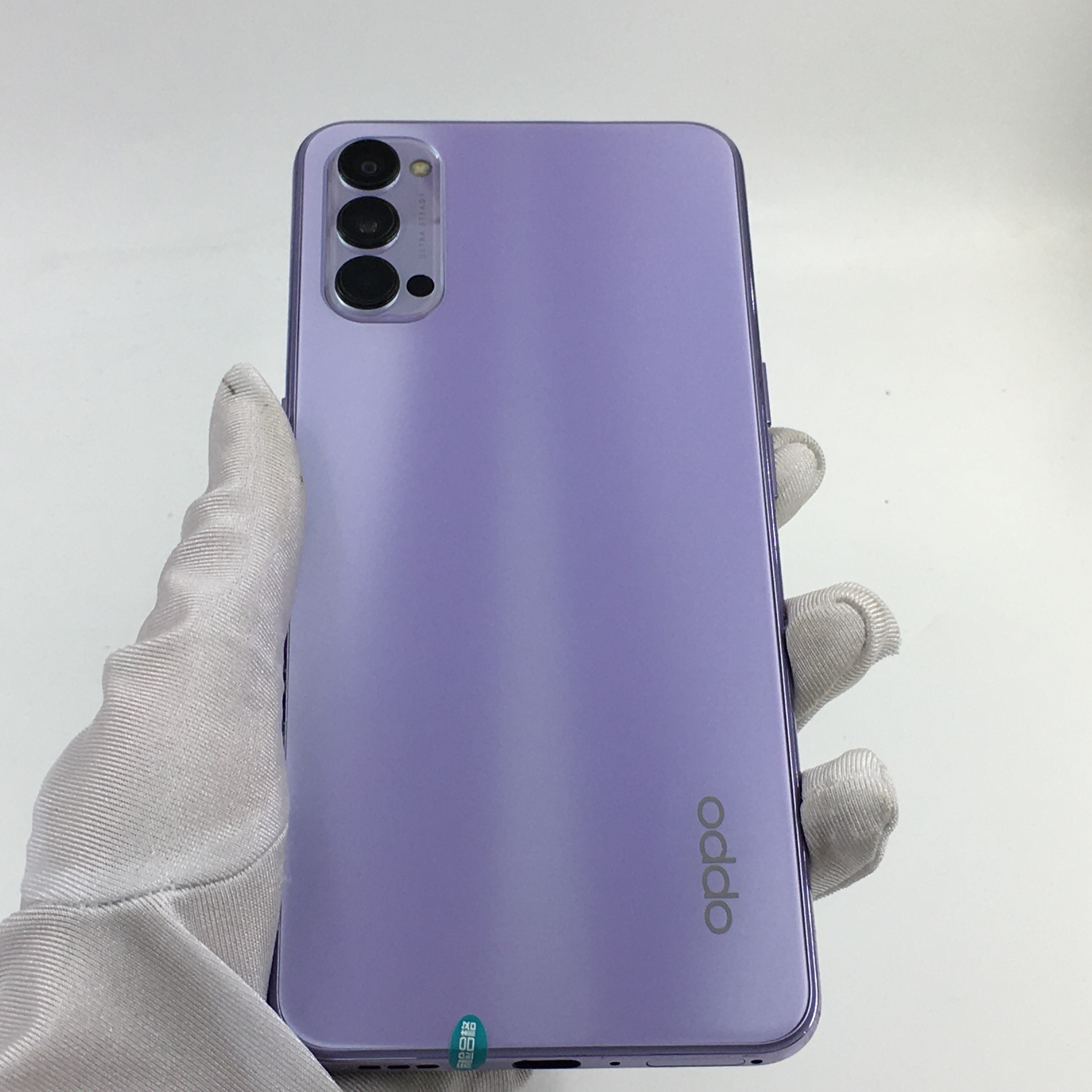 官方质检9成新 5g全网通 香芋紫 8g/128g 国行 oppo reno4 5g