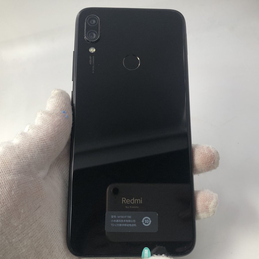 小米红米note7pro全网通黑色6g128g国行95新