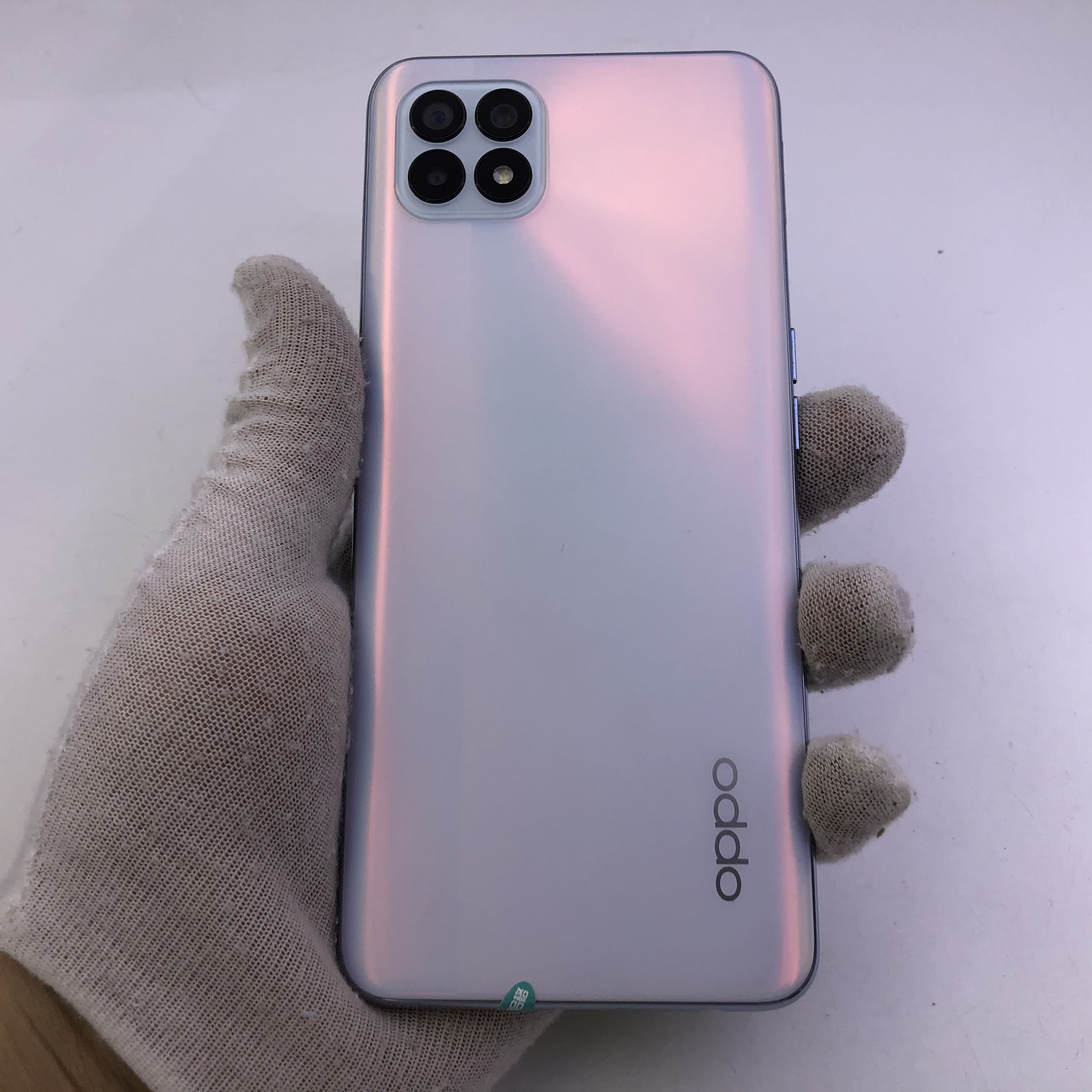 官方质检99成新 5g全网通 8g/256g 国行 超闪白 oppo reno4 se 5g