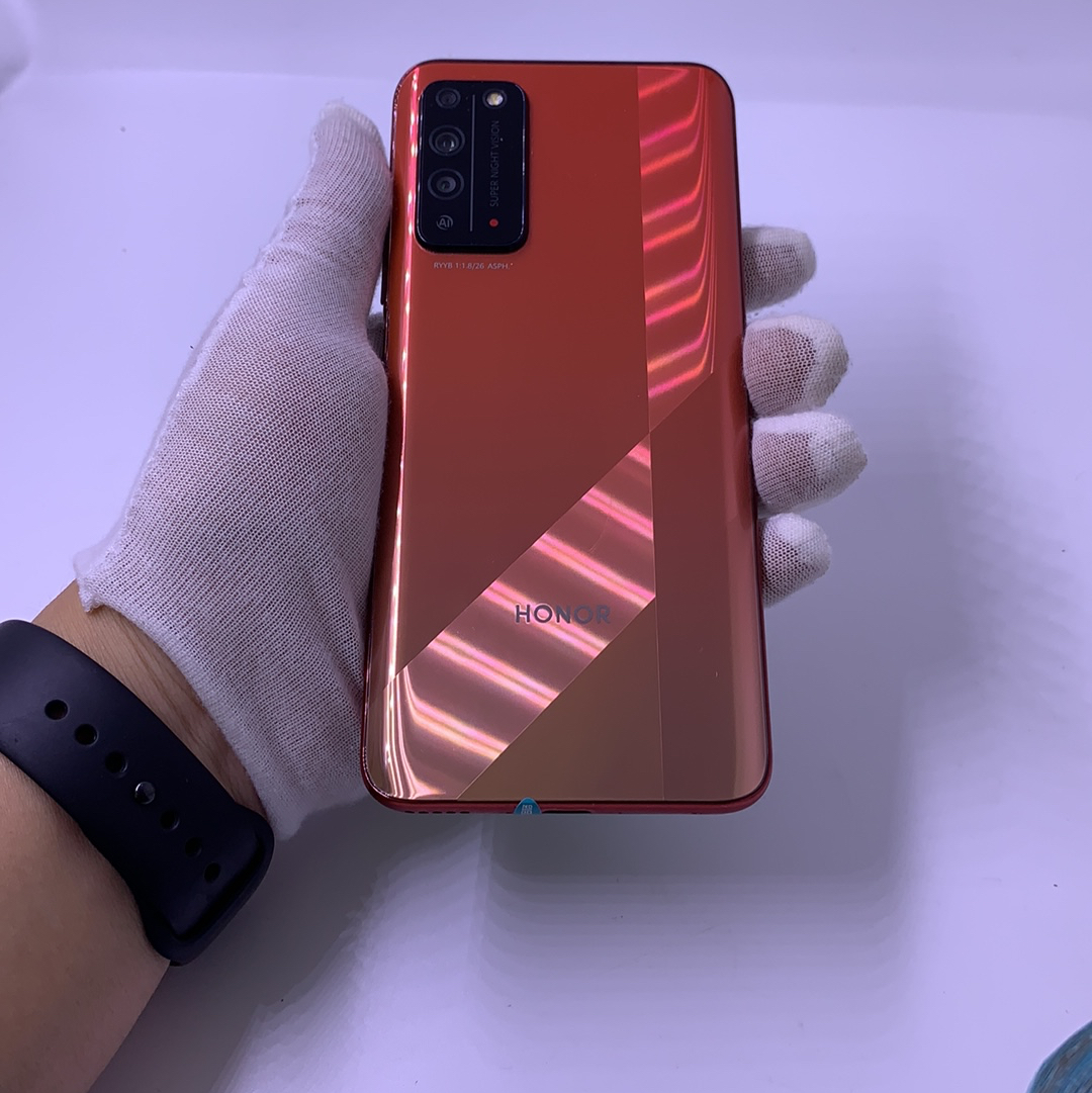 官方质检8成新及以下 5g全网通 6g/64g 国行 燃力橙 荣耀 荣耀 x10 5g