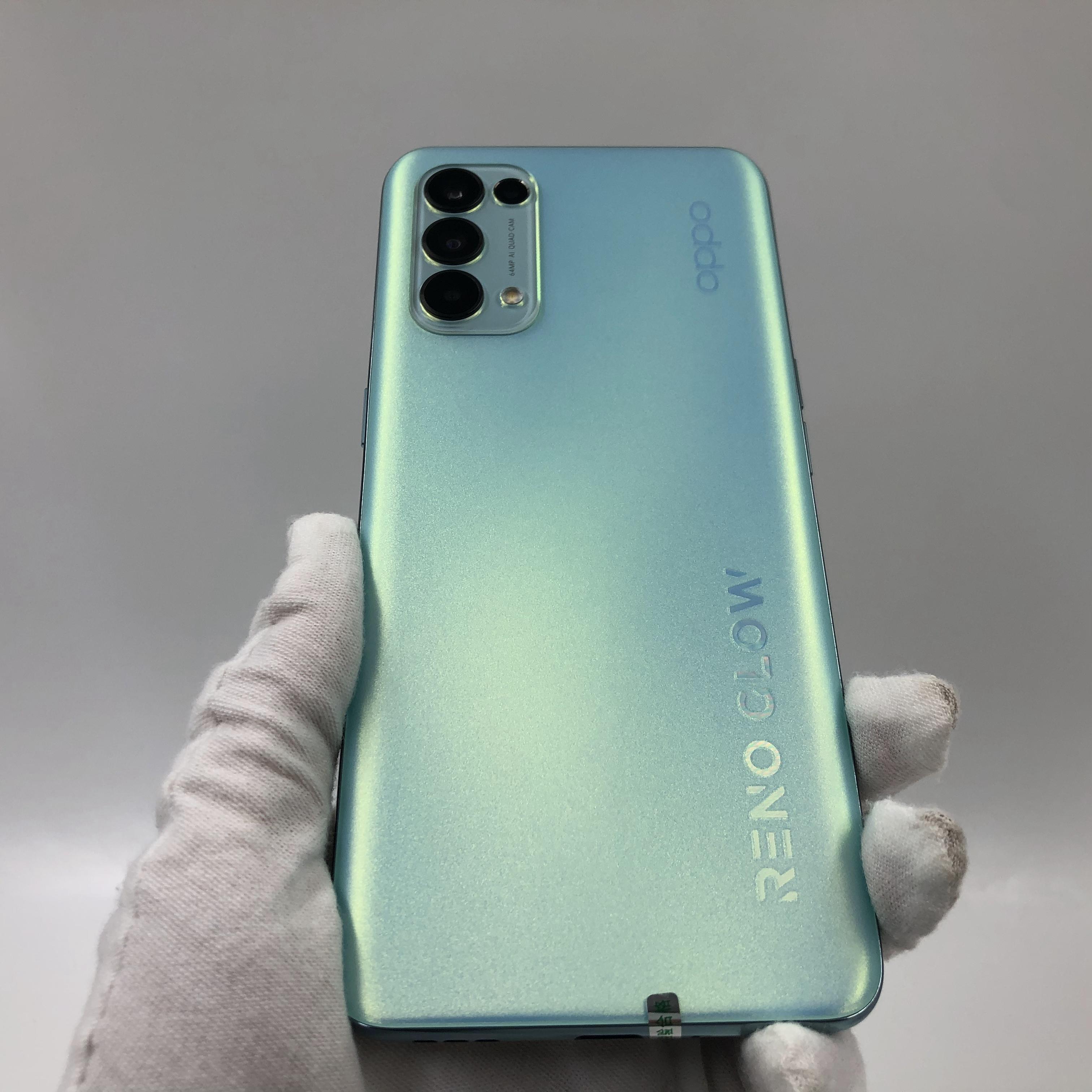 官方质检95成新 5g全网通 恋恋青风 8g/128g 国行 oppo reno 5k 5g