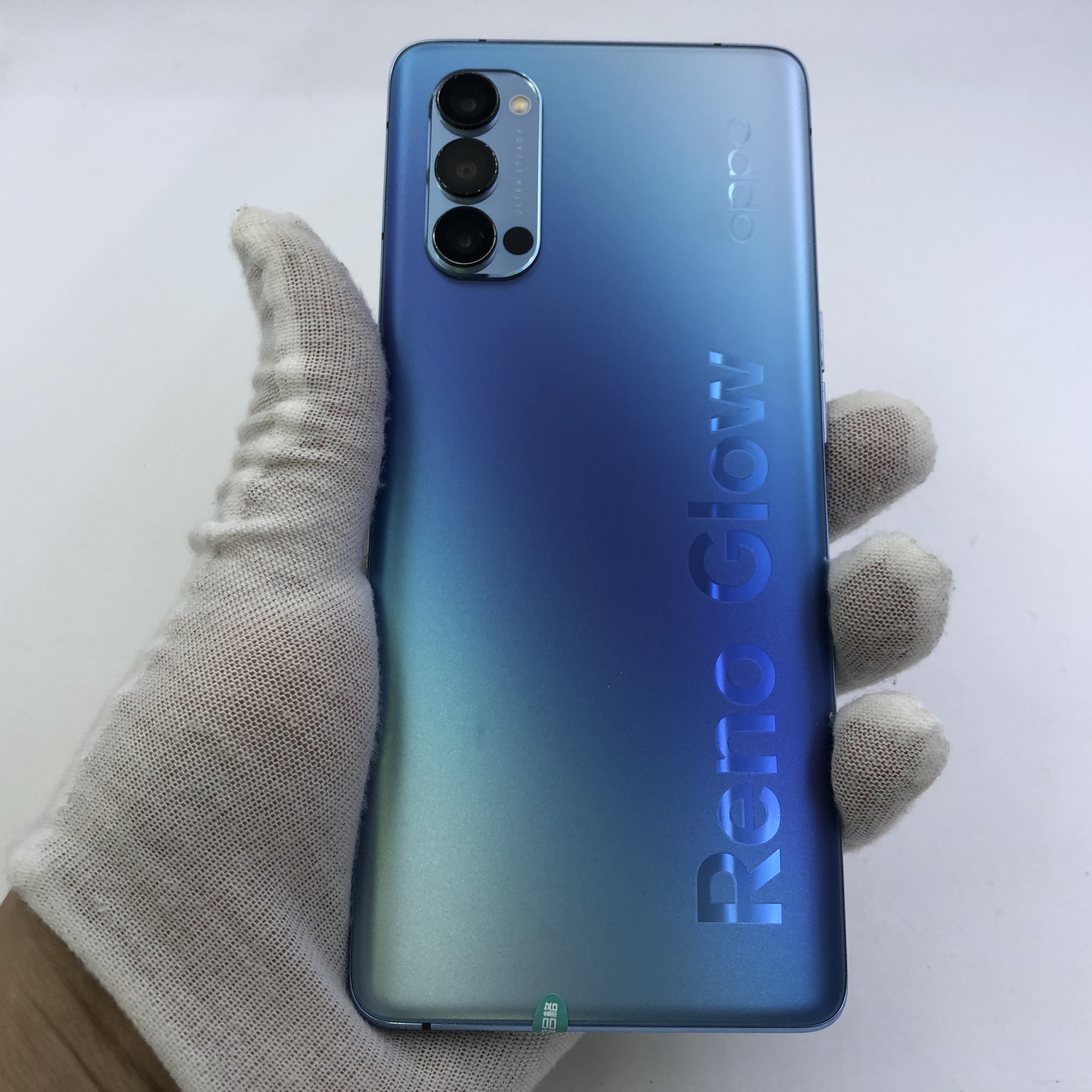 官方质检8成新及以下 5g全网通 晶钻蓝 12g/256g 国行 oppo reno4 pro