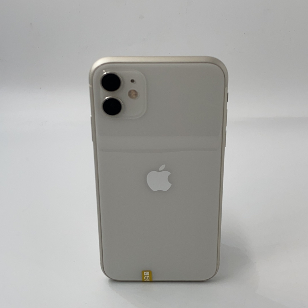 苹果【iphone 11】4g全网通 白色 128g 国行 8成新
