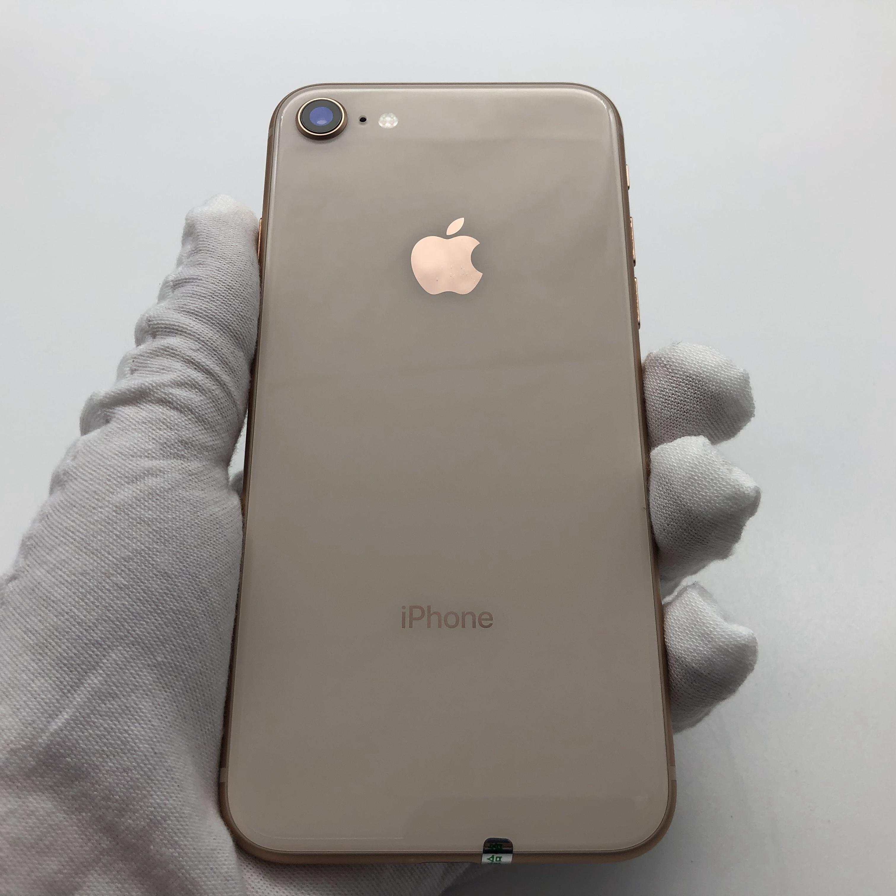苹果【iphone 8】全网通 金色 64g 国行 99新 真机实拍