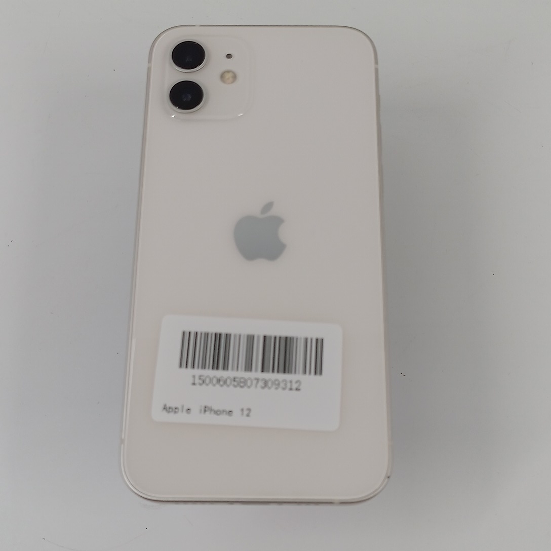 苹果【iPhone 12】5G全网通 白色 256G 国行 9成新 