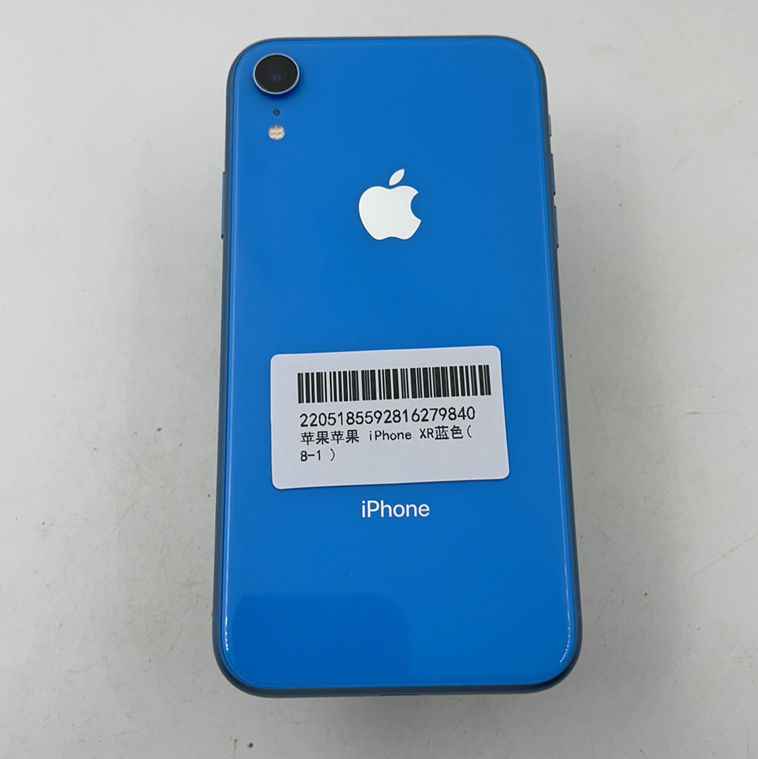 苹果【iPhone XR】4G全网通 蓝色 64G 国行 8成新 