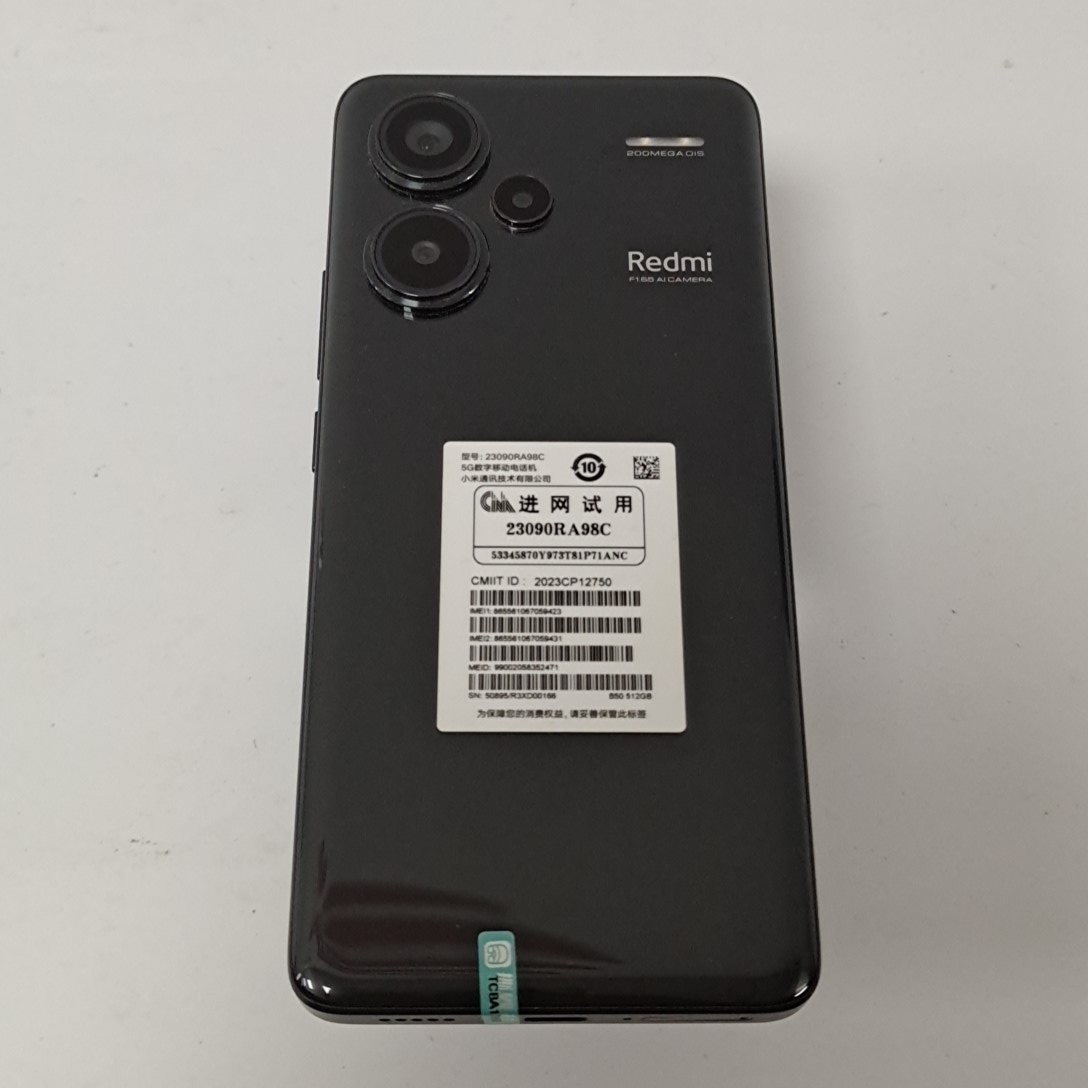 小米【Redmi Note 13 Pro+】5G全网通 子夜黑 12G/512G 国行 99新 