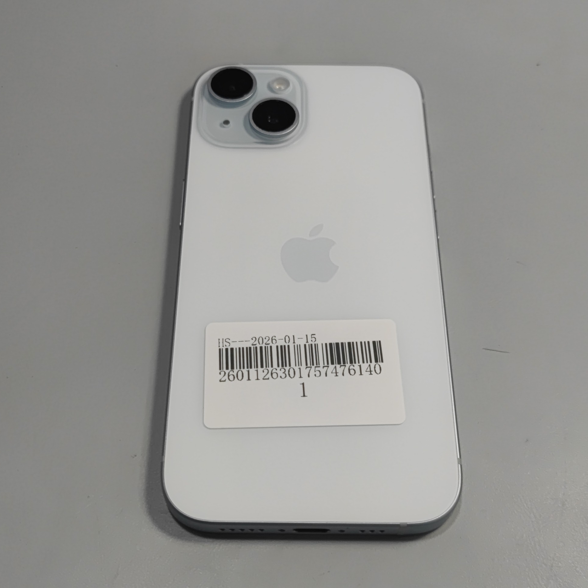 苹果【iPhone 15】5G全网通 蓝色 256G 国行 8成新 