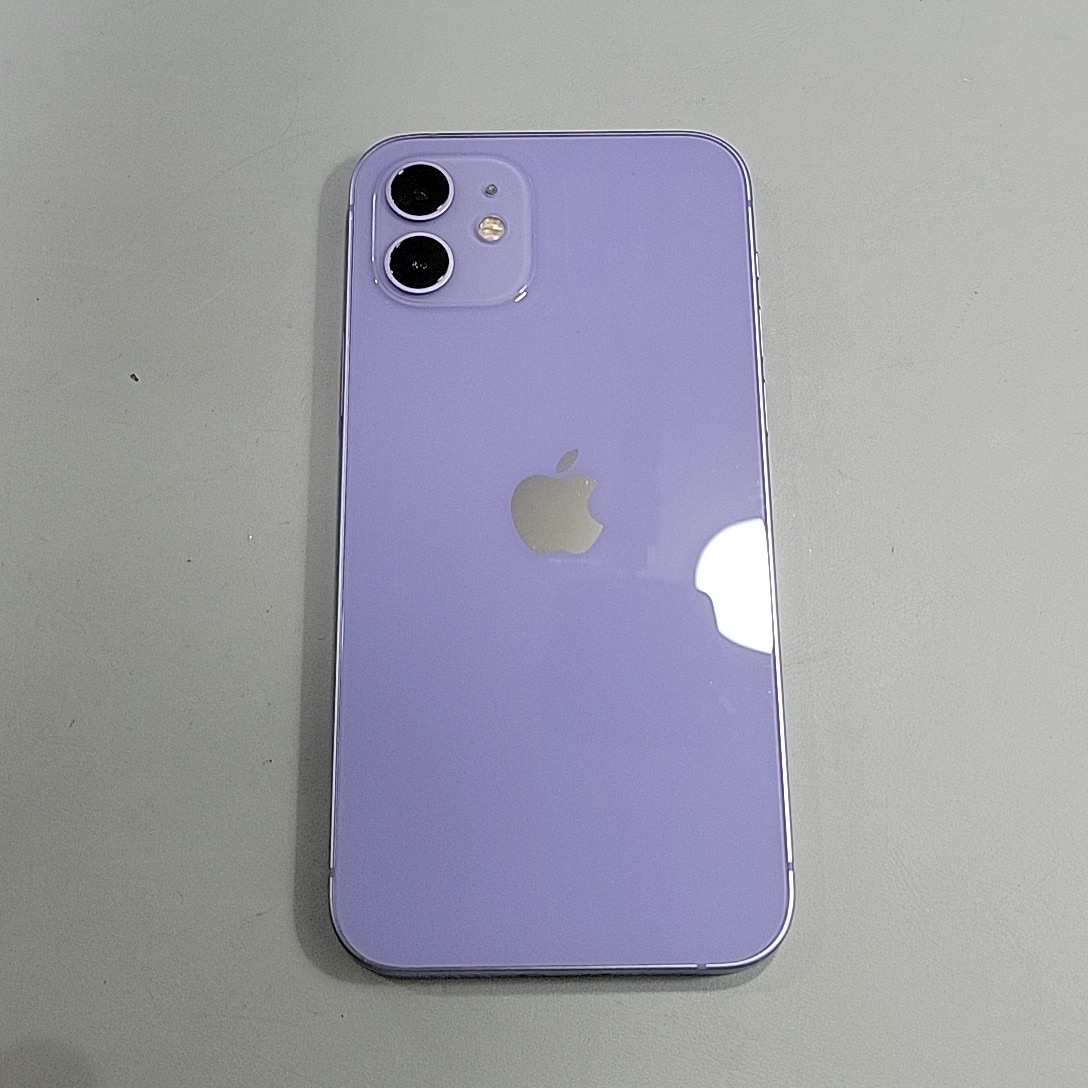 苹果【iPhone 12】5G全网通 紫色 128G 国行 8成新 